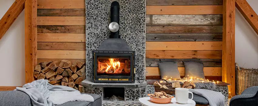 Thelin Hearth Products Direct Vent Gas Stove Fireplace Inspection in Benton, Arkansas